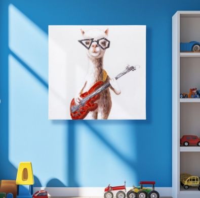 YHD Llama Play for You I Wall Art-1