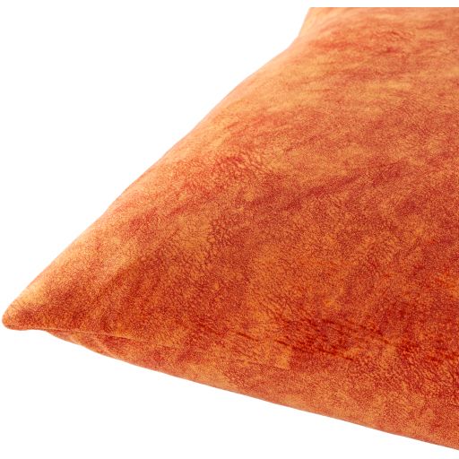 Surya Collins Burnt Orange 20"x20" Toss Pillow with Down Insert-1