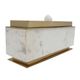 A & B Home Gold/White Lidded Box-2