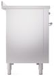 Ilve® Nostalgie II Series 48" Stainless Steel Pro Style Induction Range with Chrome Trim-3