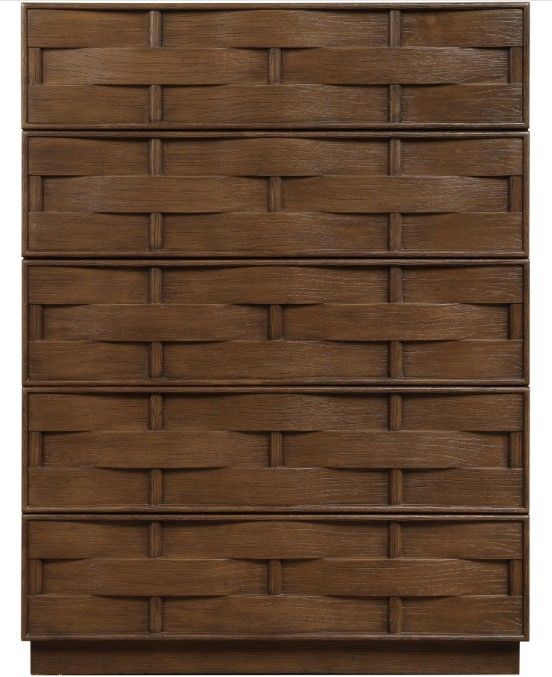 Meridian Furniture Weave Brown Chest-1