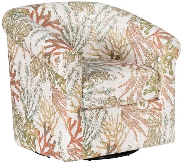 Powell® Adella Green Ocean Swivel Chair-0