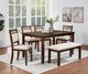 Crown Mark Avasa Beige/Brown Dining Bench-1