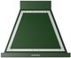 Ilve® Nostalgie II Noblesse 30" Emerald Green Wall Mounted Range Hood with Chrome Trim-0