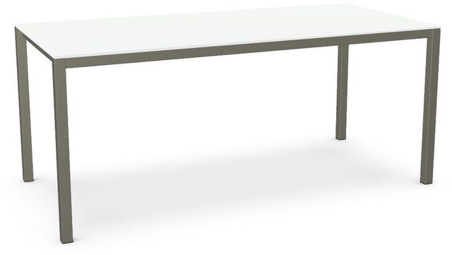 Amisco Customizable Nicholson 36" White Glass Counter Height Table-0