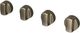 Wolf® Brushed Brass Knob Kit-0