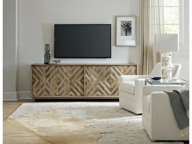 Hooker® Furniture Commerce and Market Medium Brown Entertainment Console-1