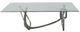 VIG Furniture Modrest Adelaide Silver/Glass Dining Table-1