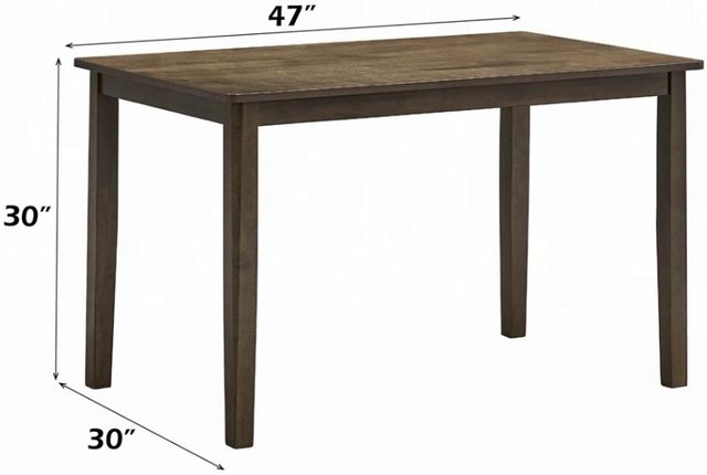 ACME Furniture Damica Walnut Rectangular Dining Table-2