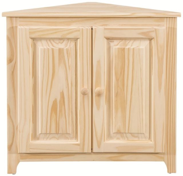 Archbold Furniture Customizable Corner Shelf with Doors-1