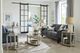 Hammary® Solstice Glass Top Oval Coffee Table with Soft Beige Base-1