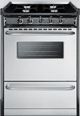 Summit® 24" Stainless Steel Open Burner Freestanding Gas Range-0