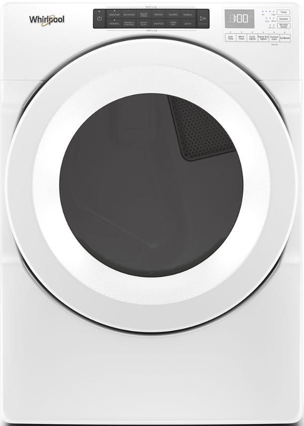 Whirlpool® White Front Load Washer & Electric Dryer Laundry Pair-2