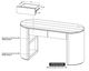 International Furniture Direct Balam Stained White Desk-2