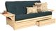 Kodiak Furniture Phoenix Suede Navy/Antique White Full Storage Futon with Mattress-0