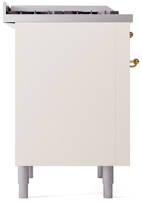 Ilve® Nostalgie II Series 36" Antique White Pro Style Dual Fuel Range-3