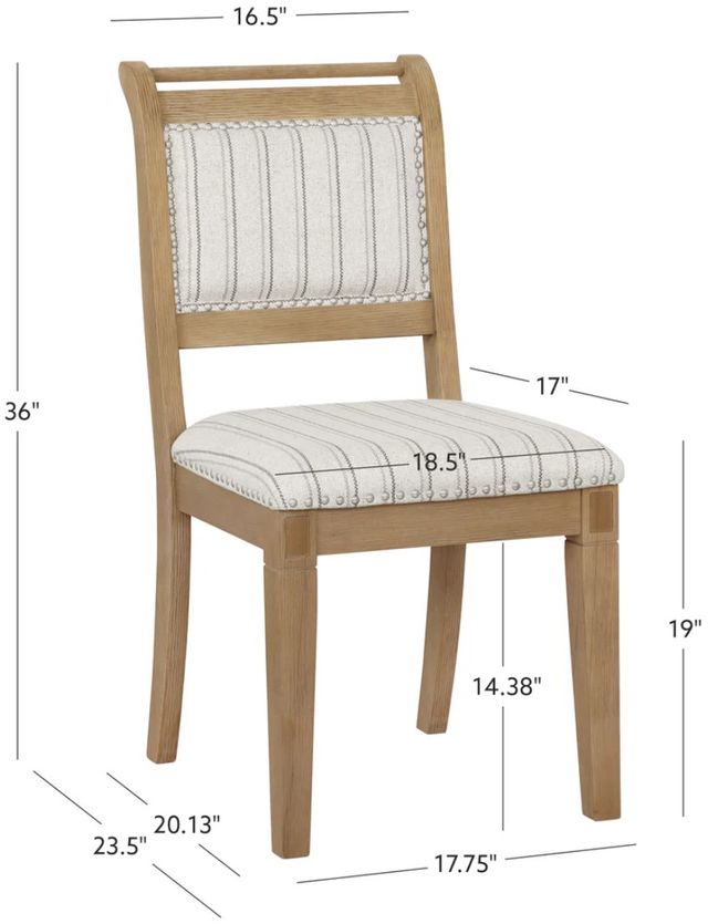 Linon Emerson Gray Dining Chair-2