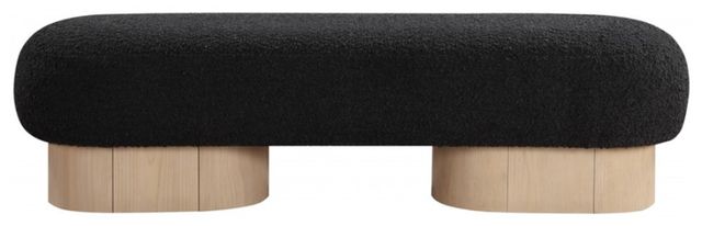 Meridian Furniture Robertson Black/Natural Bench-1