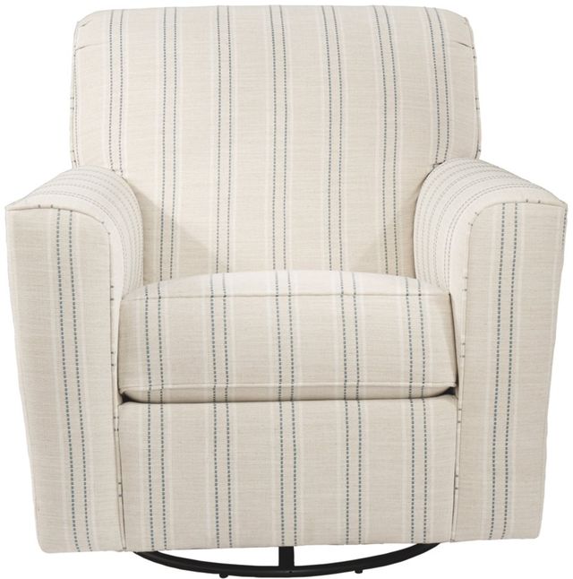 Signature Design by Ashley® Alandari Gray Swivel Glider Accent Chair-1
