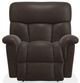 La-Z-Boy® Mateo Chocolate Leather Power Rocking Recliner with Headrest-1