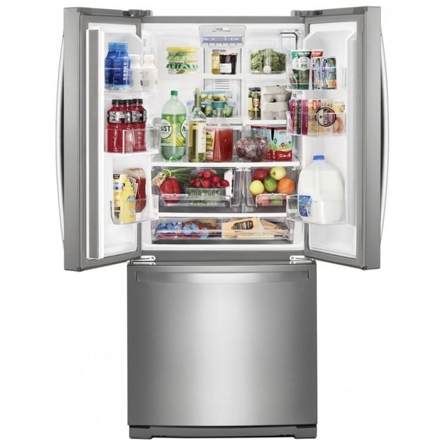 Whirlpool® 19.7 Cu. Ft. Fingerprint Resistant Stainless Steel French Door Refrigerator-2