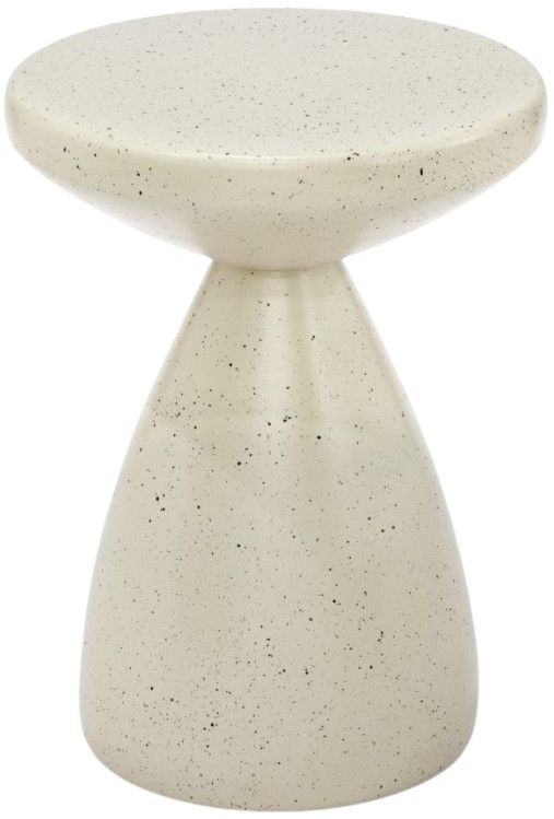 Meridian Furniture Anika Cream Terrazo End Table-0