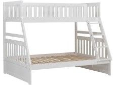 Mazin Furniture Galen White Twin/Full Bunk Bed-1