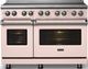 Viking® 5 Series 48" Blush Pro Style Induction Range with Polished Chrome Trim-4
