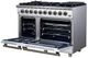 FORNO® Massimo Series Alta Qualita 48" White Pro Style Gas Range-4