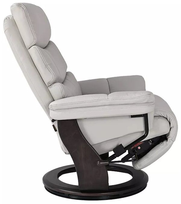 BenchMaster Cheer Light Gray Manual Flip-Up Footrest Recliner-3