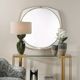 Uttermost® Estella Antique Gold/White Round Mirror-1