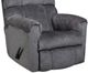 American Wholesale Furniture Hornet Gray Rocker Manual Recliner-1