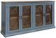 International Furniture Direct Marlin Blue/Brown Console-0
