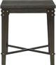 Elements International Factory Grey Square End Table-1