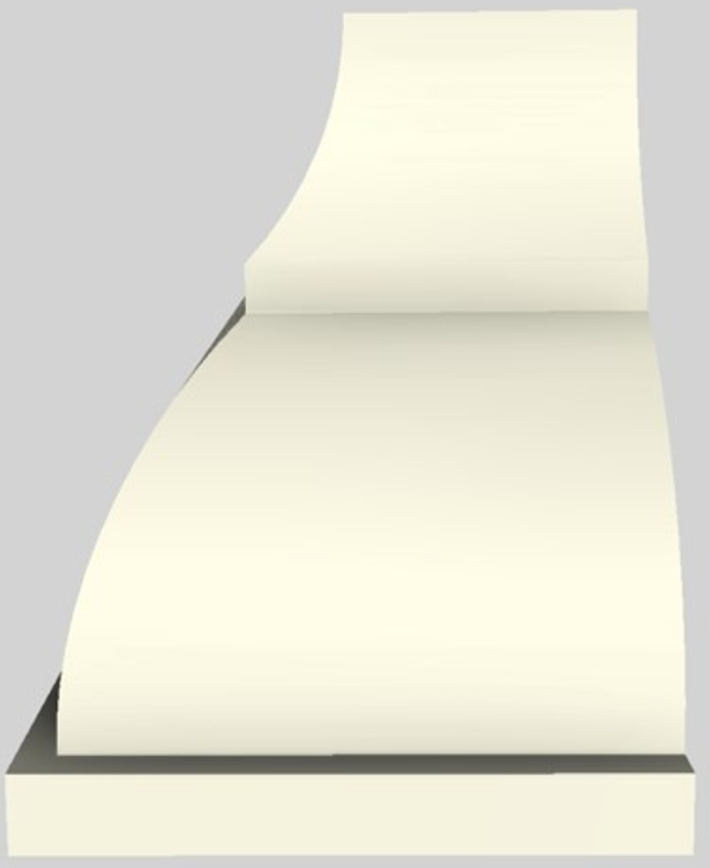 Vent-A-Hood® Designer Series 54" Biscuit Wall Mounted Range Hood-3