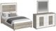 Elements International San Matteo 3-Piece Dual Tone Queen Panel Bedroom Set-0