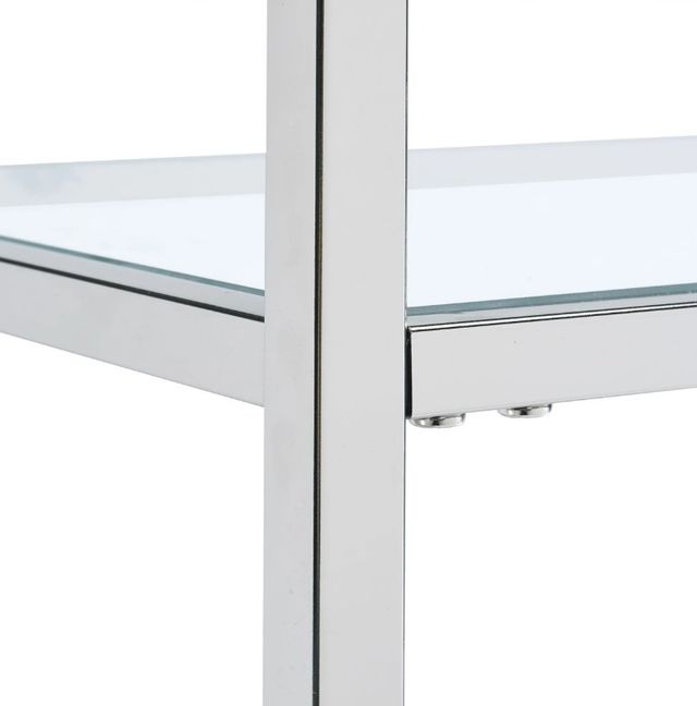 Elements International Ezra Chrome Serving Bar Cart-2