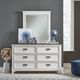 Liberty Furniture Allyson Park Charcoal/Wirebrushed White 74" Dresser and Mirror-1