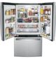 GE® 36" 21.9 Cu. Ft. Fingerprint Resistant Stainless Steel Counter Depth French Door Refrigerator-2
