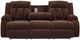 Signature Design by Ashley® Observation Chocolate Power Reclining Sofa with Drop Down Table-3