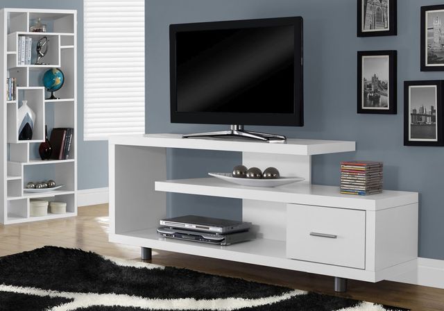 Monarch Specialties Inc. White TV Stand-2