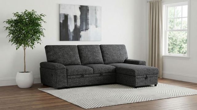 Coaster® Demko 2-Piece Granite Right-Arm Facing Sleeper Sectional Sofa with Speaker and Storage Chaise-1
