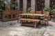 International Furniture Direct Parota 7-Piece Brown Dining Table Set-3