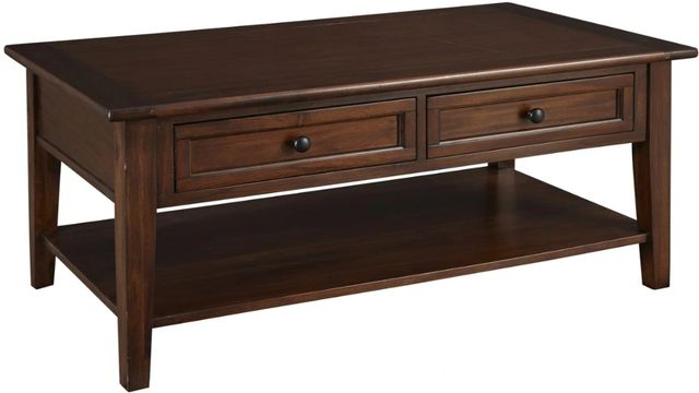 A-America® Westlake Cherry Brown Cocktail Table-0