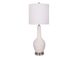 Nationwide Furniture Distributors Two 33" White Glass Lamps-1