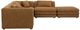 Moe's Home Collection Lowtide Dream 5-Piece Amber Glow Modular Sectional and Ottoman-3