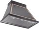 Ilve® Nostalgie II Noblesse 36" Glossy Black Wall Mounted Range Hood with Copper Trim-1