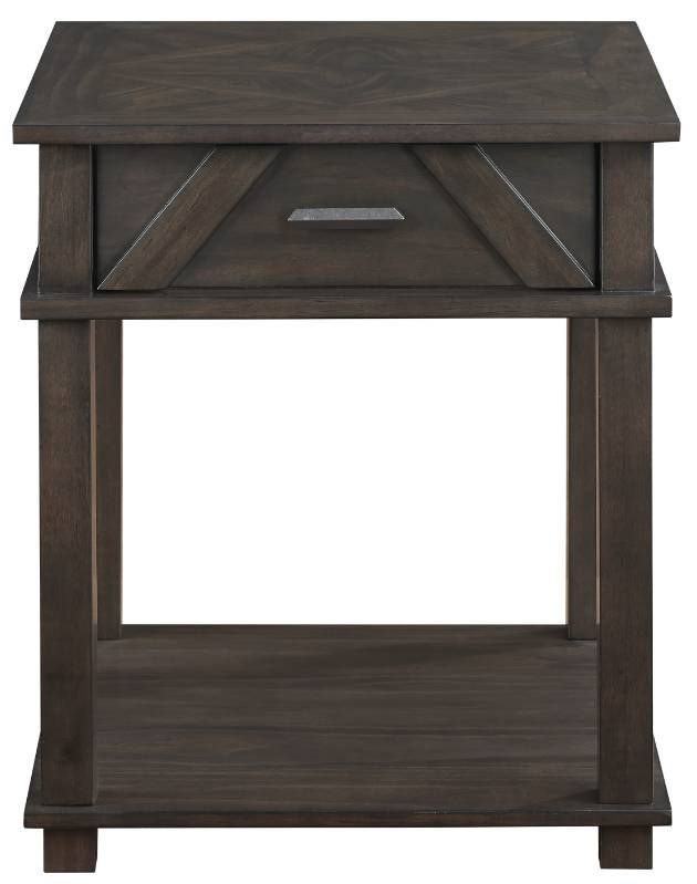 Homelegance® Lakeside Brown End Table-2