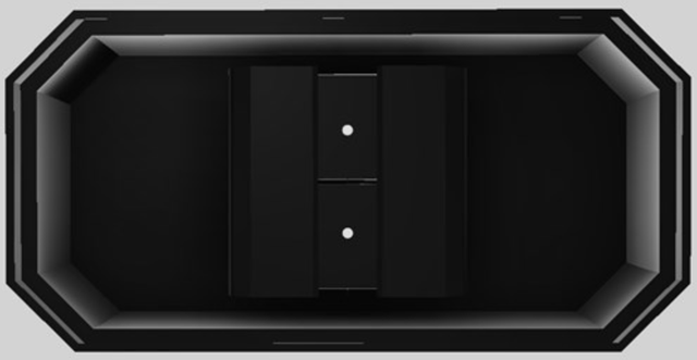 Vent-A-Hood® Designer Series 60" Black Island Range Hood-3