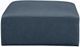 Meridian Furniture Cube Navy Vegan Leather Ottoman-1